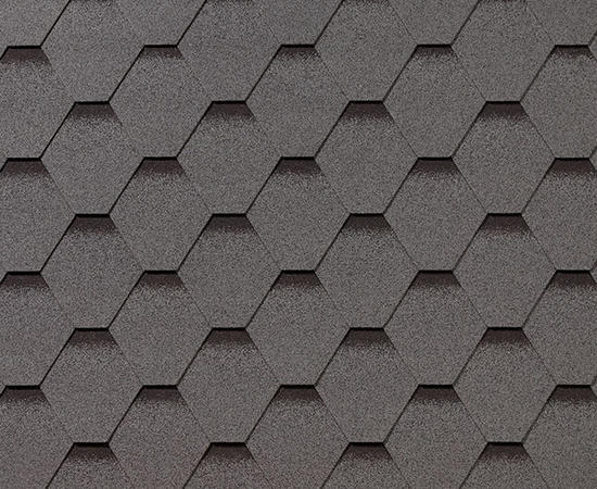 Битумная черепица Roofshield Премиум Стандарт Серый с оттенением